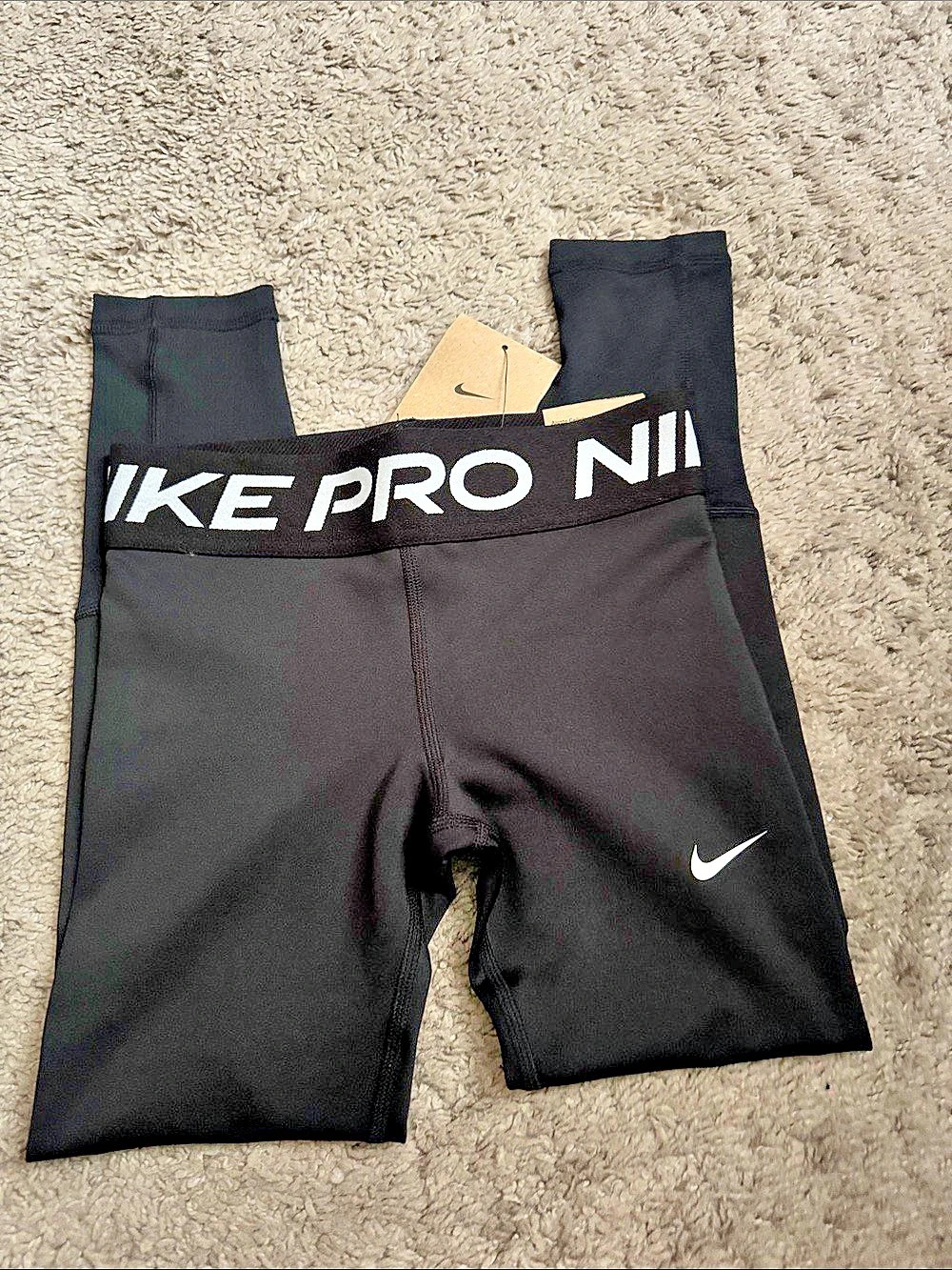 Nike Pro Kids Leggings Girls XS Black